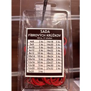 SADA FÍBROVÝCH KRÚŽKOV MINI          105 ks