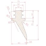 Profil 7,5/3,2 x 16 NBR 70 