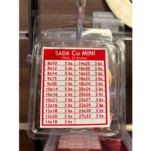 SADA MEDENÝCH KRÚŽKOV MINI            70 ks
