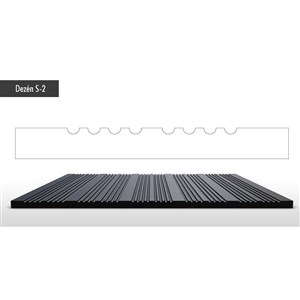 Podlahová guma  3,0mm /1200/ S2 šedá