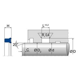 Manžeta 110 x 130 x 16  KI320