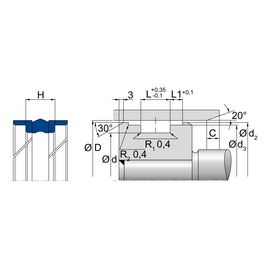 Manžeta  63 x 53 x 11,6 /12,5/ T19