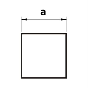 Profil štvorcový   8 x 8 MVQ mikroporézny 0,25g/cm3 biela  