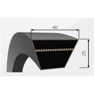 KLINOVÝ REMEŇ 40 25  9000 Li/9080 Lw  Rubena