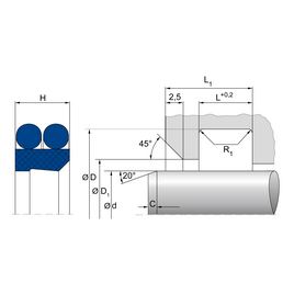 Stierací krúžok 100 x112,2 x 7,7/8,1  PT1