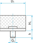 SILENTBLOK V TYP4   50x 20 M10x28