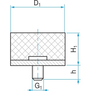 SILENTBLOK V TYP4   50x 20 M10x28